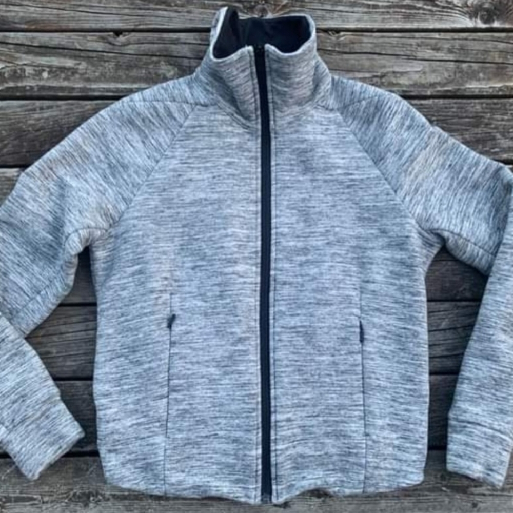 Lululemon Gray Full Zip Fleece Jacket